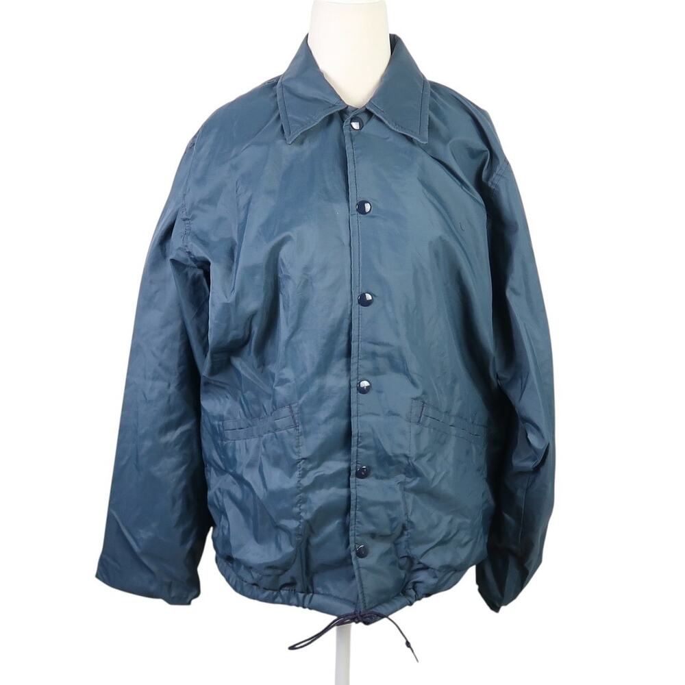Vintage 80s West Wind navy blue windbreaker jacket Mens Small